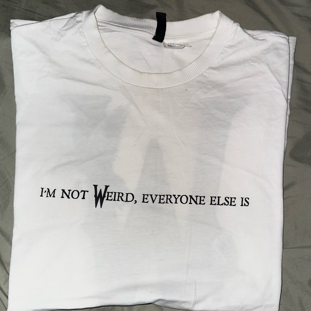 WEDNESDAY MOVIE theme White Graphic T-Shirt